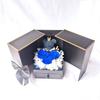 Regalo de San Valentín de Amazon Oso de Musgo Collar Creativo Caja de Regalo Rosa Doble Puerta Rosa Flor Eterna Caja de Regalo