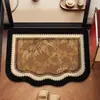 Alfombrilla de Baño de Tierra de Diatomeas Detallada con Etiqueta Temu, Alfombrilla Absorbente de Agua para Entrada de Baño, Alfombrilla Antideslizante para Inodoro y Baño