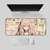 Mousepad personalizado de presente para imobiliária, extra grande, resistente à sujeira, DIY, borda travada, borracha, antiderrapante, design de anime requintado