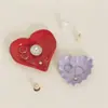 Zongbo DIY Aromaterapia Yeso Cemento Encaje Lazo Corazón Bandeja Plato Adorno Resina Silicona Molde