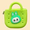 Bolsa de Silicona Transfronteriza con Agujeros Bolsa de Playa para Caminar Tote Bag DIY Se Puede Decorar Bolsos de Mano de Silicona de Dibujos Animados para Niños