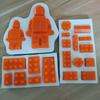 Blocos de construção de robô Lego e outros moldes de decoração de bolo de modelagem Molde de silicone líquido para chocolate fondant