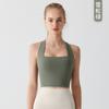 Chaleco deportivo de pilates largo, cómodo, combinable, a prueba de golpes, ropa interior de yoga, espalda hermosa, sujetador interior de fitness para primavera, verano y otoño.