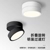 Foco empotrable de superficie abatible ángulo ajustable rotación de 360 grados luz de pasillo tipo techo sin agujeros LED doble cabezal lámpara principal