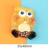 Accesorios Luminosos de Resina DIY de Bob Esponja Grande Pegamento de Crema Soporte para Funda de Teléfono Móvil Imán para Nevera Colgante para Tocados