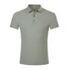 Verão 2026 Novo Estilo Sem Costura Seda de Gelo Manga Curta Masculino Esportivo Transfronteiriço Secagem Rápida Cor Pura Nylon Camisa Polo Business Roupa Masculina