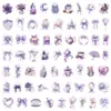 62 Transfronterizos Nuevo Morado Coqueta Personalizados Graffiti Pegatinas Maleta Taza de Agua Patineta Pegatinas Mayoreo