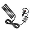 Luz Ambiente para Carro Meikas em Estoque 4872 LEDs Um para Quatro Tubo Flexível de Silicone Luz Ambiente para o Assoalho Interno