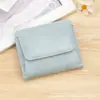 Cartera corta para mujer coreana y japonesa PU moda ranuras múltiples para tarjetas tarjetero monedero ins de moda billetera transfronteriza estilo coreano