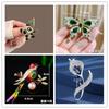 Lujoso Pasador de Solapa de Lirio, Pin de Accesorios de Aleación Incrustado con Diamantes Femenino y Elegante, Hebilla de Pin, Diseño Personalizado Broche de Flor