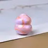 Venda Quente Tendência Nacional Pingente de Cabacinha Laqueada Estilo Chinês Fortuna e Prosperidade Padrão Colorido Arte em Laca Artesanal Joias Versáteis Acessórios para Colar e Pulseira