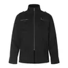 Chaqueta de hombro recto estilo retro americano 11KN para hombre y mujer, corte holgado, diseño de patchwork deconstruido, abrigo corto casual desgastado con cuello alto