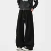 Pantalones Deportivos Americanos Desestructurados Holgados para Hombre Otoño 2026 - Tejido de Felpa Cepillada de 320g con Tacto Premium