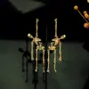 Brincos de Halloween Horror Engraçado Moldura de Caveira para Mulheres Criativos Elegantes Hip-Hop High-End Estilo Gótico Dark
