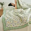 Colcha de Aire Acondicionado 100% Algodón Personalizada Colcha de Algodón Puro Relleno de Colcha Colcha de Verano Lavable a Máquina Colcha Fresca de Verano Juego de Cuatro Piezas Colcha de Algodón para Dormitorio Verano