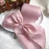 Acessórios de Fita Gaze Artesanal Acessórios de Cabelo Materiais Laço Largo Pérola Glitter Fita de Seda Seda Leve Fluida 8cm DIY