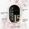 Cartões de Lugar de Casamento em Acrílico, Cartões de Assento Numéricos Arqueados, Decoração de Mesa Cartões Numéricos de Decoração de Casamento em Acrílico