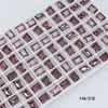 Cristal Dongzhou 8*10 Rocas Medianas Azúcar Cristalizado Pedrería para Uñas Rectangular Ángulo Recto Cubo de Azúcar Fondo Puntiagudo Brillante Vidrio K9 Accesorios para Uñas