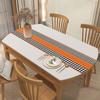 Mantel Ovalado de Cuero Impermeable y a Prueba de Aceite No Lavable Plegable Extensible Mesa Redonda Antiescaldante Mesa de Café Mantel para Mesa de Comedor
