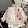 Abrigo para niña, nueva moda de primavera, cárdigan elegante para bebé niña, ropa para niños pequeños, blusa de manga larga para niños de primavera y otoño