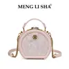 Bolsa Redonda para Pastel Estilo Retro Francés Nuevo, Bolso de Hombro Cruzado Moderno y Sencillo, Bolso de Mano de Gran Capacidad para Viajes Diarios, Bolso de Mujer Estilo Coreano