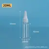 Em Estoque Atacado Frascos Transparentes com Ponta Dosadora 30ml 50ml Frascos Dosadores Frascos de Plástico PET para Dosar Cola e Tinta Frascos Vazios