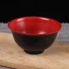 Tazón de melamina rojo y negro imitación porcelana plástico tazón negro y rojo suministro de tienda departamental de uno yuan dos yuanes mayoreo una generación de envío