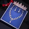 Collar de corona para niños, actuación de cumpleaños de princesa, collar de aleación con diamantes de imitación, pendientes, accesorios para el cabello, tocado para vestido de adulto