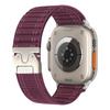Correa Advanced Sense Tejido de Nylon con Bucle de Patrón de Onda para Apple Watch Hebilla de Paracaídas Tejida Correa de Reloj iwatch