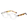 Armazones Ovalados de Tr90 para Gafas para Hombres y Mujeres 8669 Estilo Japonés y Coreano Lisos Modernos Gafas de Prescripción Anti-Luz Azul