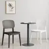 Cadeiras de Plástico Empilháveis, Cadeiras com Encosto para Uso Doméstico, Cadeiras de Jantar Espessadas, Banquinhos de Jantar Modernos Minimalistas, Cadeiras para Reunião de Escritório