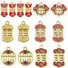 Ábaco de Oro Antiguo para Atraer Riqueza, Colgante de Aleación Auspicioso y Deseoso Cuerda de Mano DIY Accesorios para Joyería Venta al por Mayor