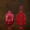 Colgante de Cabeza de Buda de Cinabrio Crudo con Alto Contenido de Arena Dorada Púrpura, Arena Roja Imperial, Colgante de Collar de Año de Nacimiento Venta al por Mayor y Dropshipping