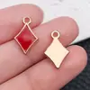 Accesorios para Joyería DIY Transfronterizos Esmalte Estrella de Cinco Puntas Forma de Corazón Colgante para Bolso Llavero Pendientes Collar Pulsera Dijes