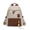 Nova mochila transfronteiriça feminina em tecido Oxford, moderna e simples, com cores contrastantes, grande capacidade, casual, leve e adequada para viagens