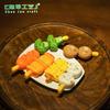 Micro-paisaje simulación barbacoa brocheta comida fragante juego decoración diy pegatinas para refrigerador accesorios de cuerda para pasador mini adornos pequeños