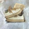 2023 Verano Diseño Nicho Original Zapatos de Tablero para Mujer Color Pitaya Combinable Estilo Hong Kong Zapatos de Lona Transpirables Blancos