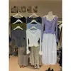 Nuevo top de punto francés de estilo suave para principios de otoño, con volantes, estilo ins, ajustado, de manga larga, capa base de invierno para mujer