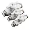 Válvula Pneumática BUC4/6/8/10/12mm Mangueira de Ar Conector Rápido Válvula Manual Válvula de Esfera Interruptor