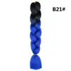 Trenza Jumbo Africana de Colores, Trenzas Sueltas Grandes, Rastas de Color Degradado, Procesamiento Personalizado