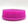 Escova de Silicone para Shampoo e Banho Mais Vendida no Exterior, Escova de Banho Tátil com Cerdas Macias Dupla Face, Escova Massageadora Universal para Crianças e Adultos