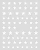 Adesivos para Nail Art de Estrela de Quatro Pontas, Estrelas Douradas e Prateadas, Designs de Estrelas Pretas e Brancas, Decalques com Adesivo Atrás, Adesivos de Unha Populares Transfronteiriços