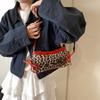 Bolso Leopardo de Alta Gama para Mujer 2025 Nuevo Nicho Bolso Sobaco para Mujer Ins Retro Combinable Bolso de Hombro Cruzado para Mujer