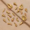 DIY Vacío Chapado en Oro Colgante Pequeño Calabaza Chile Adorno de Joyería Pendientes Pulsera Dijes Accesorios Colgante de Acero de Titanio