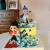 Decoração de Bolo Nezha 2025 Ornamentos Terceiro Príncipe Ao Bing Crianças Menino Aniversário Assar Fantasia Acessórios para Espetar