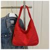 Bolso de Estilo Coreano de Aspecto Elegante, Simple y Casual, para Debajo del Brazo, Nuevo Estilo, de un Solo Hombro, Versátil, Forma de Empanadilla, para Viajes Diarios, Estudiante Universitario, Bolso de Tela Duradera