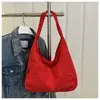 Bolsa de Aspecto Elegante, Simple y Casual, Debajo del Brazo, Estilo Nuevo, de un Solo Hombro, Versátil, Estilo Bollo, para Viajar al Trabajo, Estudiante Universitario, Bolsa Duradera, Bolsa de Tela de Color Sólido
