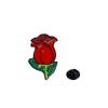 Broche de aleación con forma de rosa de dibujos animados para mujer, decoración de ropa de alta gama, accesorios para bolsos con flores.