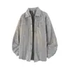 Nova Camisa Masculina Amazon 2026, Corte Amplo Estilo Chanel, Tamanho Grande, Gola de Lapela, Camisa Casual de Manga Longa, Jaqueta Leve