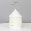 Casa Cerámica Alta Temperatura Estilo Americano Exportación Porcelana Pastoral Artesanía Adorno Estudio Entrada Hueco Mesita de Noche Luz Nocturna Atmósfera